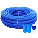 Mangueira 5m Ecológica Para Piscinas + Ponteiras E Adaptador