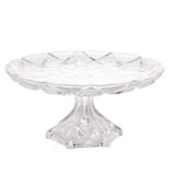 Prato Redondo Lyor Deli Diamond De Cristal Para Bolo