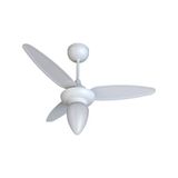 Ventilador De Teto Ventisol Wind Inverter Para 1 Lâmpada E27 Até 20w Com Controle Remoto