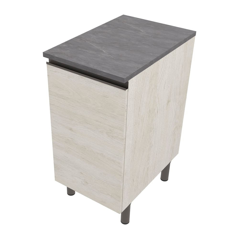 Balcão Bartira Cristal Em Mdp Para Temperos Com 2 Gavetas - 40cm De Largura