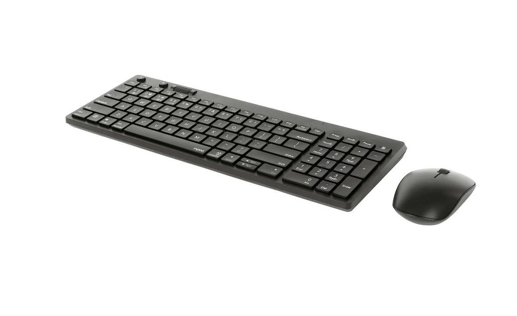 Teclado e Mouse Bluetooth, Combo Sem Fio RAPOO Multi Dispositivo (Bluetooth  3.0/4.0/2.4G), Suporte para 4 Dispositivos, Teclado Ultracompacto para Mac,  iPad, Android, Windows, Laptop, Computador