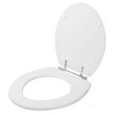 Tampa De Vaso Sanitario Poliester Leiria Branco Para Bacia Luzarte