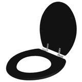 Tampa De Vaso Sanitario Com Amortecedor Leiria Preto Para Bacia Luzarte