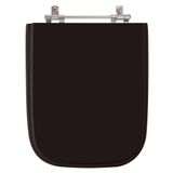 Assento Sanitario Poliester Tivoli Preto Para Vaso Ideal Standard