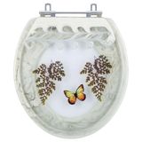 Assento Sanitario Poliester Decorado Borboleta Porto Para Vaso Luzarte Estrela