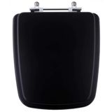 Assento Sanitário Acrílico Boss Matte Black Para Vaso Incepa