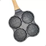 Panela Antiaderente Frigideira 4 Em 1 Panquecas Ovos Hambúrg
