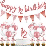 Decorações De Aniversário Skylety 1/2 Half Baby Boy Girl 6 Meses