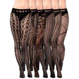 Meias De Meia-calça Skylety, 6 Pares Femininas, Tamanho Grande, L-xxxl