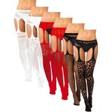 Meias Arrastão Skylety Para Mulheres Plus Size, 6 Pares