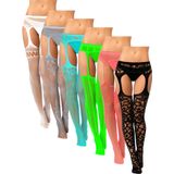 Meias Arrastão Skylety Para Mulheres Plus Size, 6 Pares