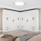 Closet Casal Duplo Lu 12 Portas 8 Gavetas