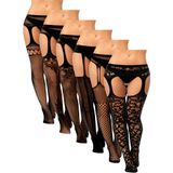 Meias Arrastão Skylety Para Mulheres Plus Size, 6 Pares