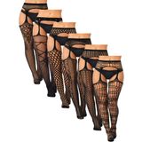 Meias Arrastão Skylety Para Mulheres Plus Size G-large-gx-large