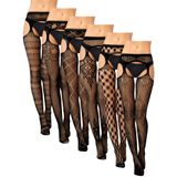 Meias Arrastão Skylety Para Mulheres Plus Size G-large-gx-large