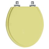 Assento Sanitário Soft Close Convencional Oval Bege Saara Para Vaso Deca