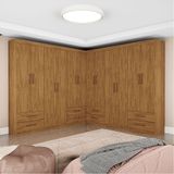 Closet Casal Duplo Lu 12 Portas 8 Gavetas