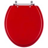 Assento Sanitário Convencional Oval Vermelho