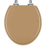 Assento Sanitário Soft Close Convencional Oval Amendoa Para Vaso Ideal Standard