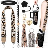 Conjunto De Acessórios Para Copos Skylety Leopard Silicone Para Copo De 240-1180 Ml