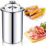 Máquina De Prensa De Carne Skylety Em Aço Inoxidável Com Termômetro