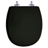 Assento Sanitario Soft Close Aspen Preto Para Vaso Deca
