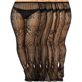 Meias De Meia-calça Skylety Fishnet Suspender Lingerie X6