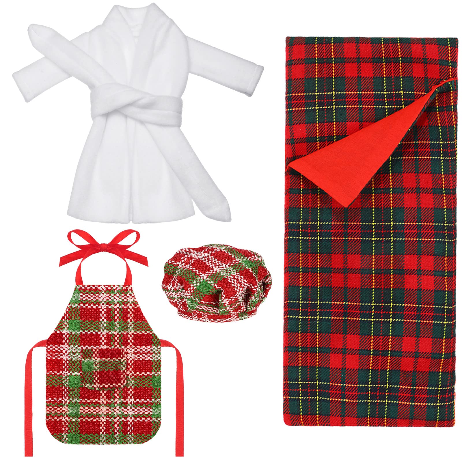 Conjunto De Acessórios Para Bonecas De Natal Skylety Santa Clothing X4