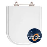 Assento Sanitario Poliester Antibacteriano Life Branco Para Vaso Celite