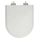 Assento Sanitario Com Amortecedor Carrara Cinza Real Para Vaso Deca