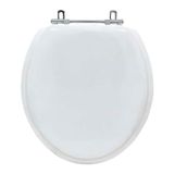 Assento Sanitario Almofadado Convencional Oval Branco