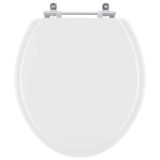 Tampa De Vaso Sanitario Poliester Iris Branco Para Bacia Mari