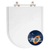 Assento Sanitario Poliester Antibacteriano Nexo Branco Para Vaso Roca