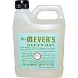 Refil De Sabonete Líquido Para Mãos Mrs. Meyers 975 Ml De Aroma De Manjericão