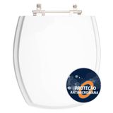 Assento Sanitario Poliester Antibacteriano Thema Branco Para Vaso Incepa Laufen