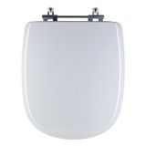 Assento Sanitário Tampa De Vaso Branco Resina Poliester Donna Para Bacia Santamarina