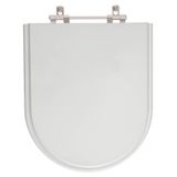 Tampa De Vaso Poliester Carrara Cinza Claro Para Bacia Deca 6lpf