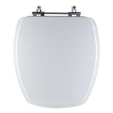 Assento Sanitário Tampa De Vaso Branco Resina Poliester Thema Para Bacia Incepa