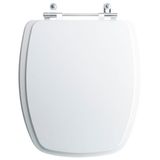 Assento Sanitário Tampa De Vaso Branco Resina Poliester Laguna Para Bacia Hervy