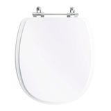 Assento Sanitário Tampa De Vaso Branco Resina Poliester Aspen Para Bacia Deca