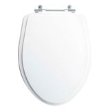 Assento Sanitário Tampa De Vaso Branco Mdf Laqueado Victoria Para Bacia Ideal Standard