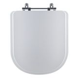 Assento Sanitário Tampa De Vaso Branco Resina Poliester Lille Para Bacia Sensea