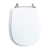 Assento Sanitário Tampa De Vaso Branco Mdf Laqueado Paris Para Bacia Ideal Standard