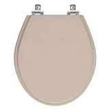Assento Sanitário Soft Close Ravena Bege Saara Para Vaso Deca