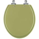 Assento Sanitário Soft Close Convencional Oval Verde Itapoa Para Vaso Celite