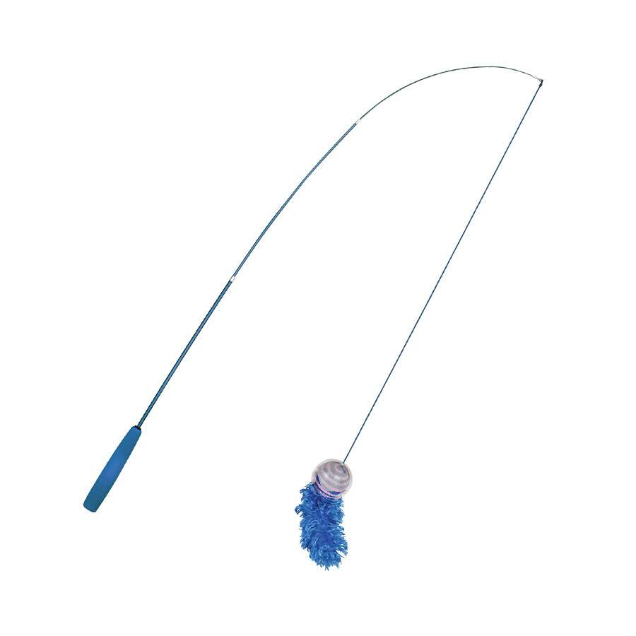 Brinquedo Kong para Gatos Fishing Pole Teaser - Cores Sortidas