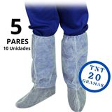 20 Bota Descartável Tnt 20 Gramas Cano Alto 50 Cm Aradesc
