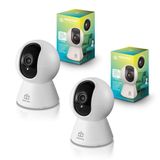 Kit 2 Smart Câmera 360 Bot Wi-fi 2 Geração Positivo Casa Inteligente Fhd Noturna Suporte A Microsd 128gb