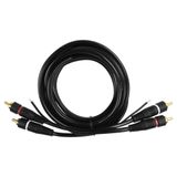 Cabo De Audio Evus C-017 2 Rca Macho X 2 Rca Macho Gold -