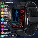 Monitor De Glicose De Pressão Arterial Smartwatch Sacosding 2025